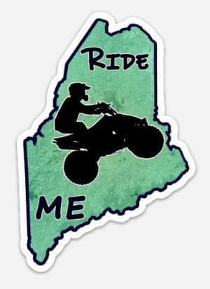 Die-Cut Maine ATV Stickers