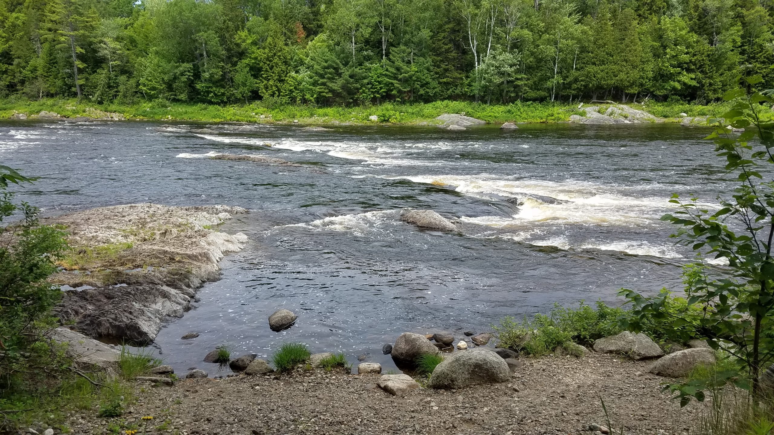 Ledge Falls, Medway – Easy to Reach Swimming and Fishing Spot
