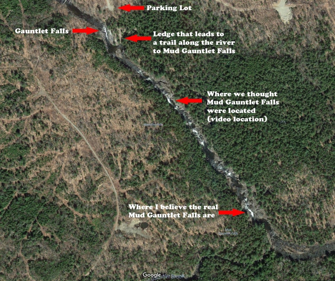 Gauntlet Falls & Mud Gauntlet Falls, Jo-Mary Road in the North Maine