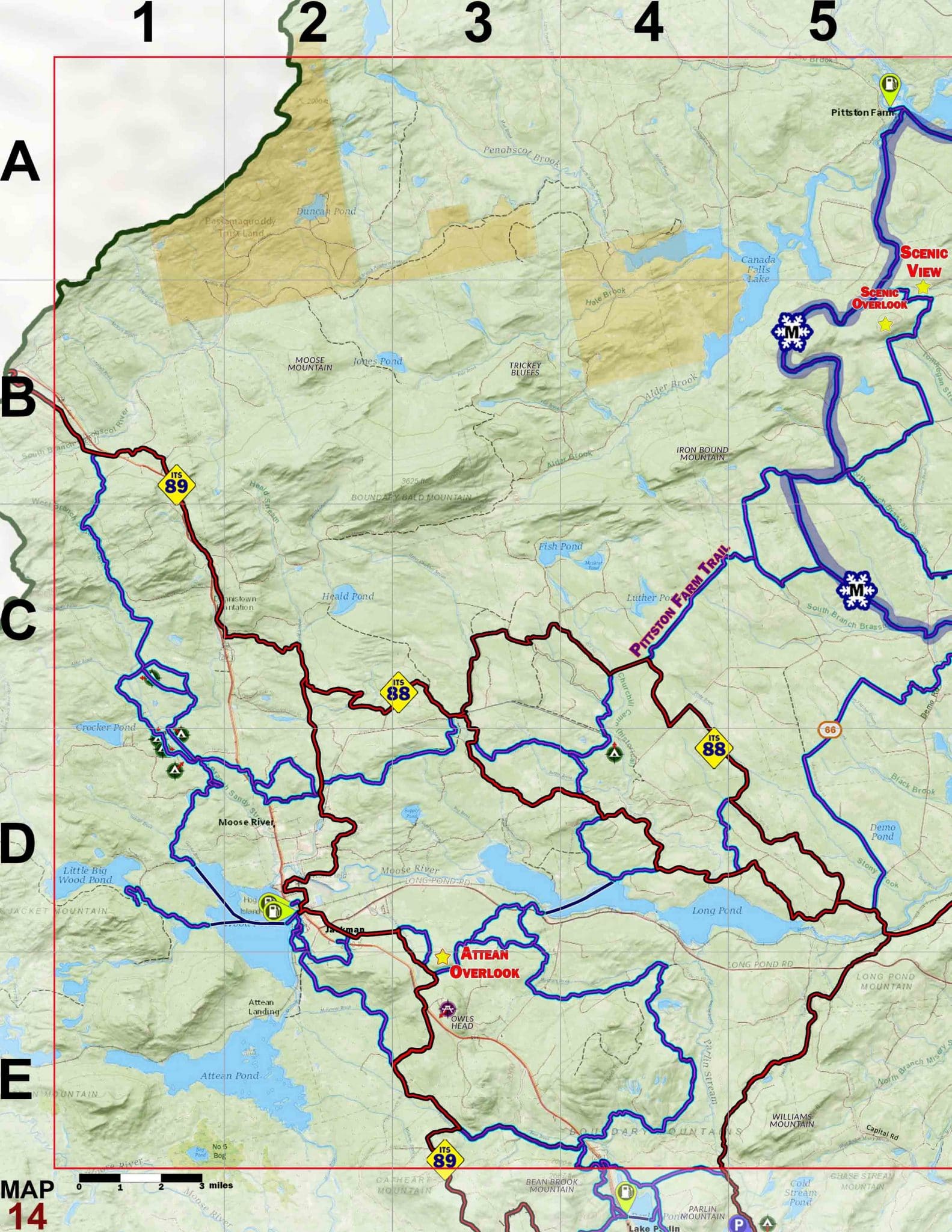 20232024 Maine Snowmobile Trail Map Atlas » UNTAMED Mainer