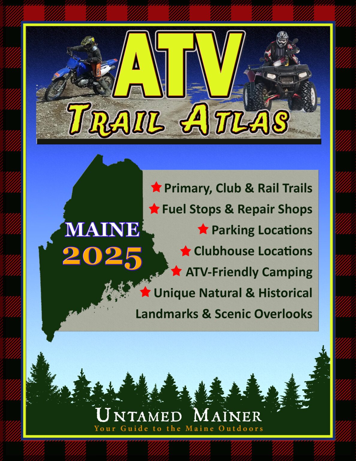 thumbnail image 2 of 2025 Maine ATV Trail Map Atlas – Spiral Bound Laminated Book 2 of 2