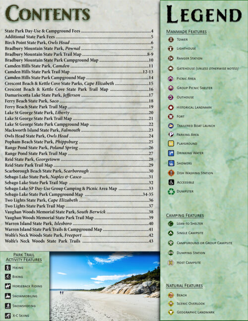 Maine State Parks- Southern Maine Table of Contents
